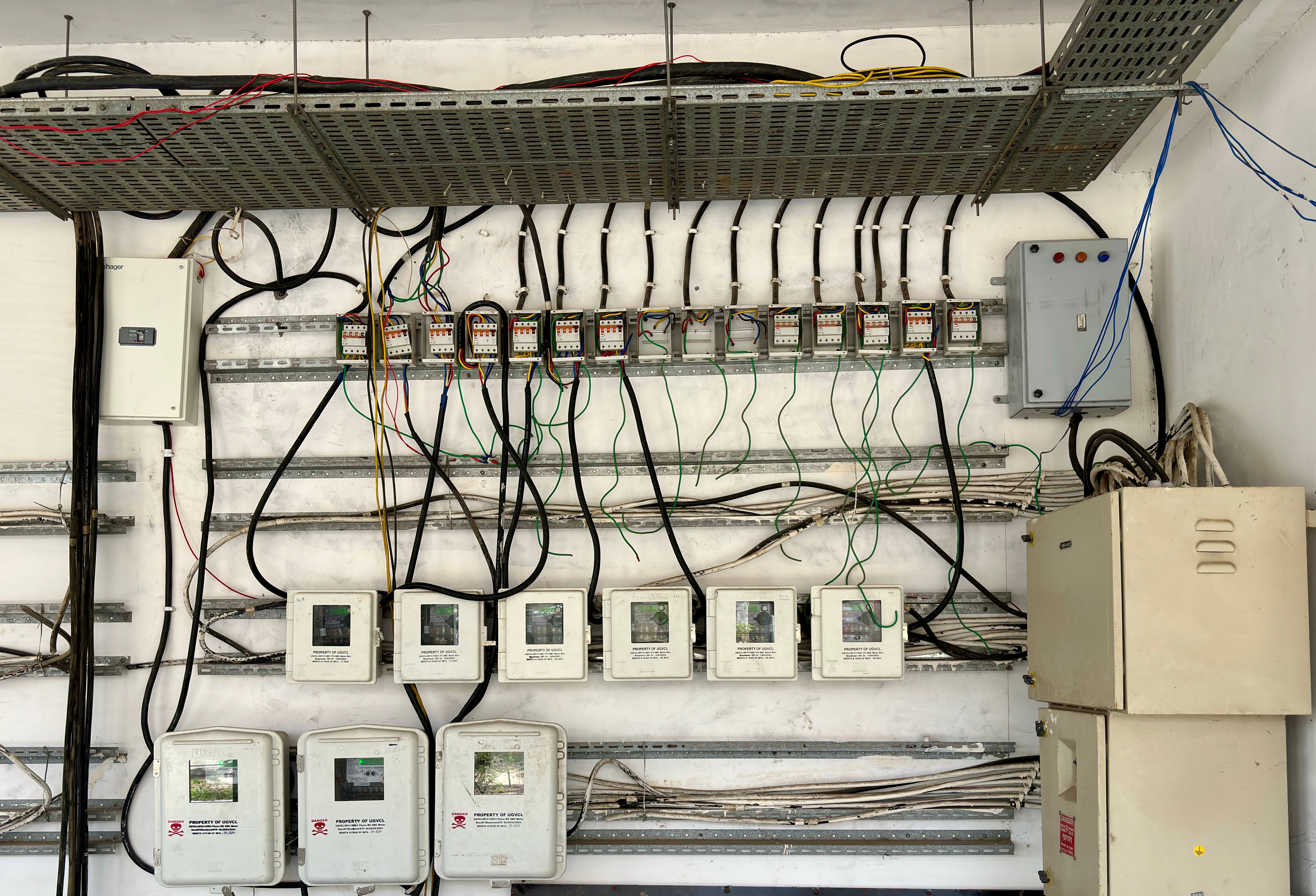 New RCBO consumer unit fitted in a utility cupboard